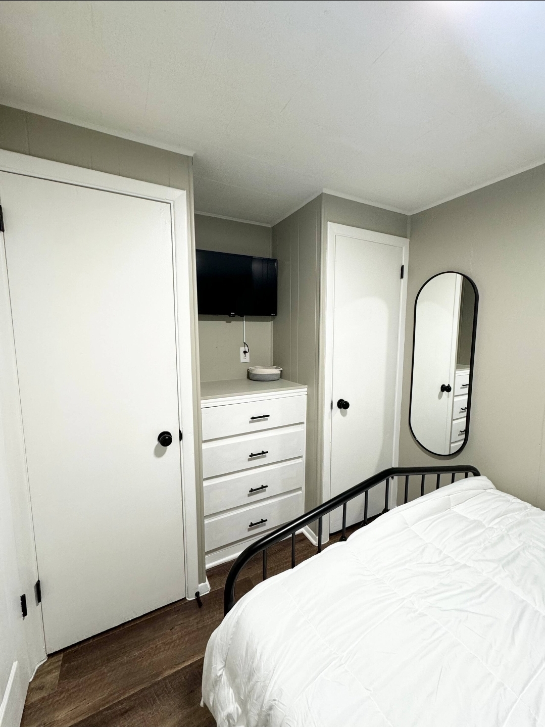 Unit 3 - Bedroom with queen bed and storage